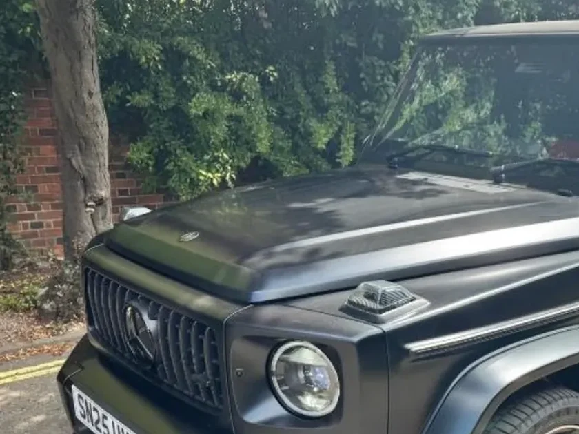 Mercedes G63 AMG grille detail in London