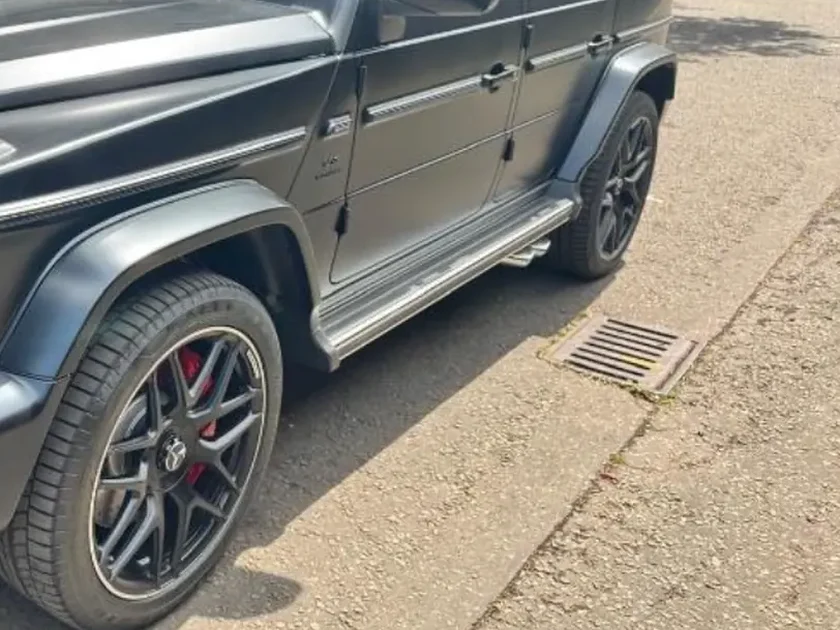 Mercedes G63 AMG wheel detail in London