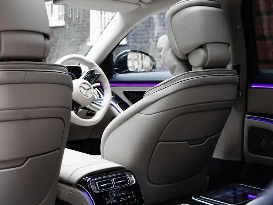 Mercedes S-Class cabin detail in London